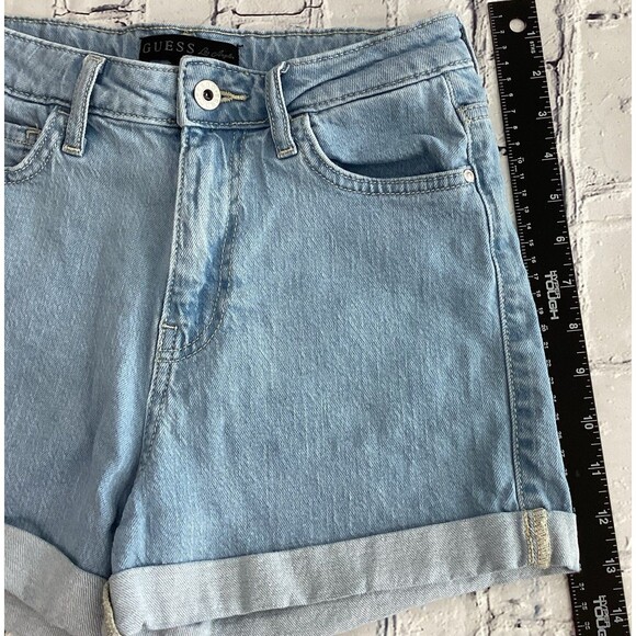 Guess Shorts Women’s Size 26 Color Light Blue Jeans Los Angeles Design - Picture 7 of 9
